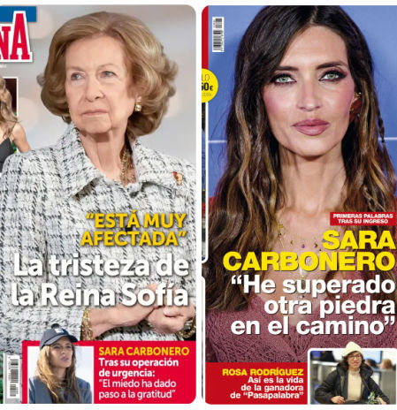 Feliciano y Sandra, Doña Sofía, Sara Carbonero y Rosa de ‘Pasapalabra’ protagonizan las portadas