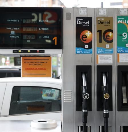 El precio de la gasolina sube un 5% y el gasóleo más del 7% en apenas una semana