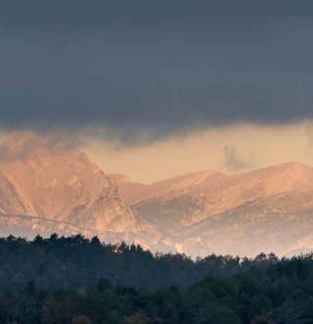El sombrero otoñal del Pedraforca.