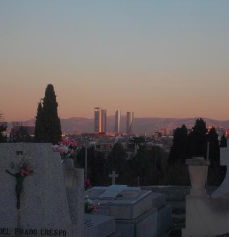 Atardecer desde el cementerio de La Almudena
