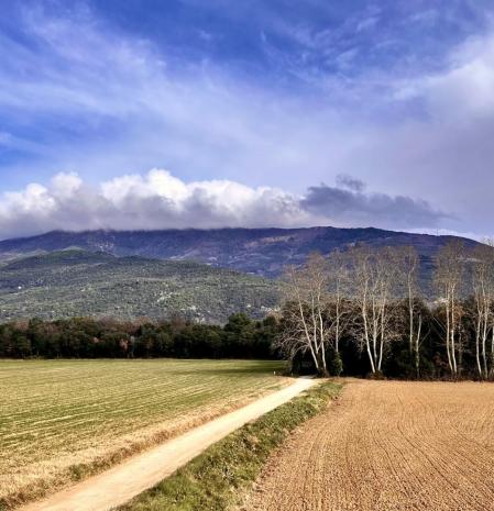 La cortina de nubes del Baix Montseny.