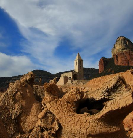 Pantano de Sau al 7% de su capacidad.