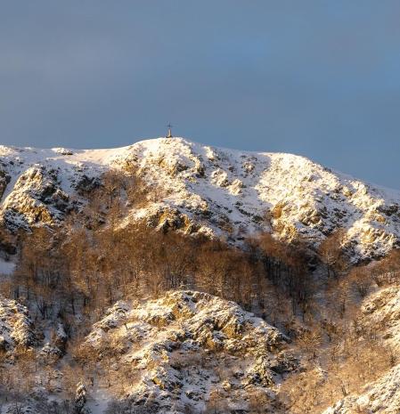 Nevada de febrero en el Montseny.