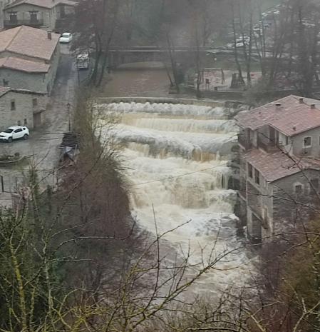 Crecida de la Riera de Rupit.