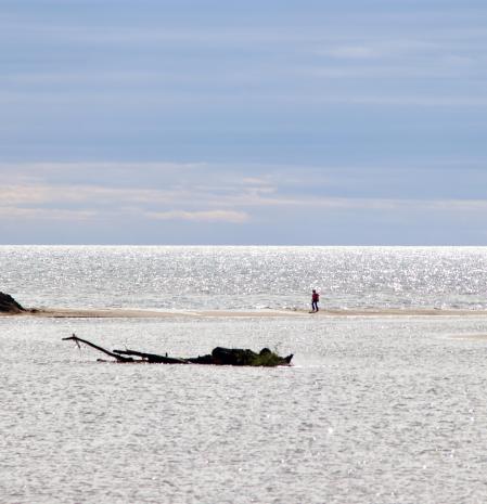 La Gola del Ter tras el temporal.