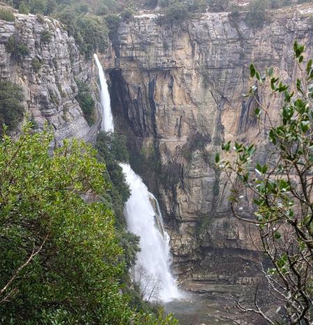 La gran cascada del Salt de Sallent.