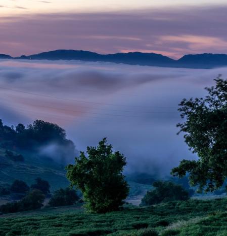 Amanecer en el Voltreganès.