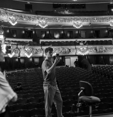 Ensayo del Concert per la Pau en el Liceu.