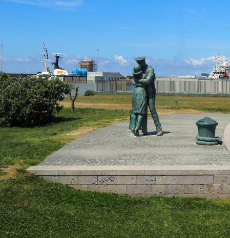 El abrazo de Civitavecchia.