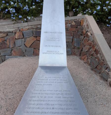Monumento a Lluís Companys en Sabadell.