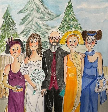 Les tietes disfrutan de una 'boda milennial' con sus amigos.