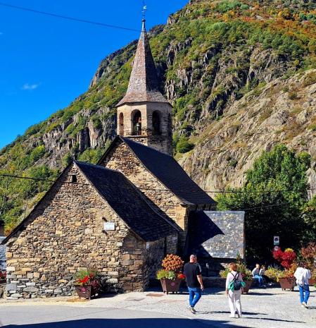 La iglesia de Sant Fèlix, en Bagergue.