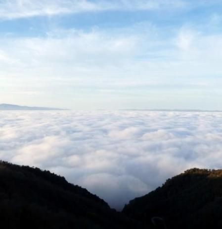 Mar de niebla divisado desde Bellmunt.
