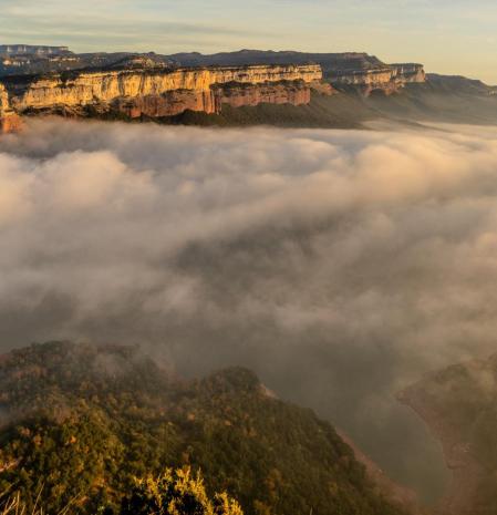 Niebla desde los riscales de Tavertet.
