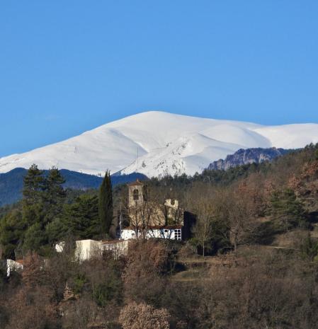 La corona blanca del Puigllançada.