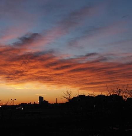 Paleta de colores del cielo de Barcelona.
