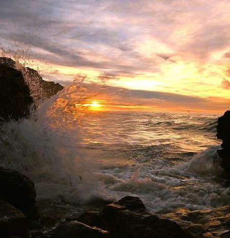 La puesta de sol en la Torre Colomera.