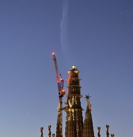 La llama de la Sagrada Família.