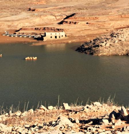 El pantano de Sau, al 7% de su capacidad.