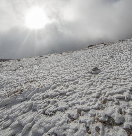 Días de nieve en el Coll de Pal.
