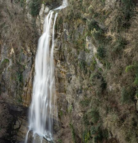La lengua de agua del  Salt de la Coromina.