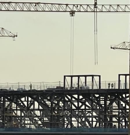 Obras en el Camp Nou.