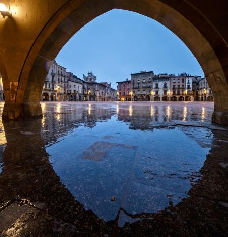 Día de lluvia en Vic.