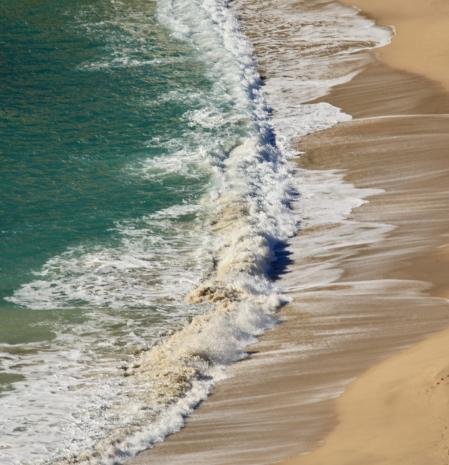 Las formas de las olas en Llafranc.