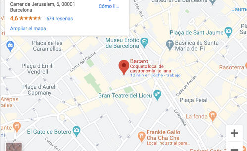 Los grandes clásicos de la cocina italiana en Bacaro