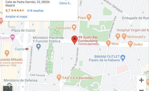 Reencuentro con uno de los mejores japos de la capital: 99 Sushi Bar Eurobuilding