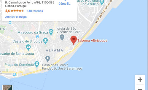 Taberna Albricoque: cocina del Algarve en una taberna de Lisboa