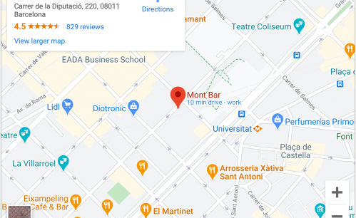 Mont Bar, una cocina de lujo en el bar de la esquina