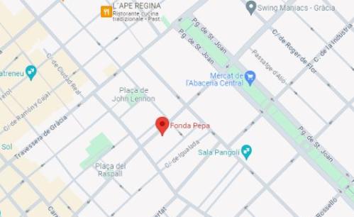 Fonda Pepa, un lugar imprescindible en el barrio barcelonés de Gràcia