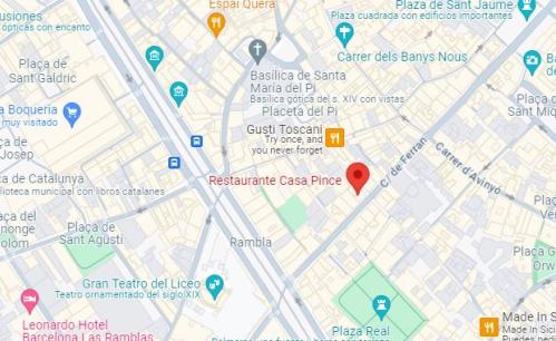 Casa Pince, cocina tradicional con guiños a Brasil a tocar de la Rambla