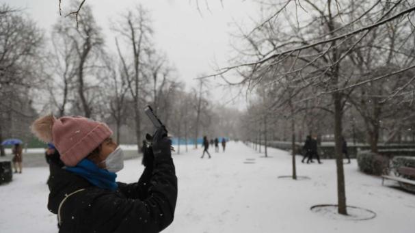 La nieve llega a Madrid