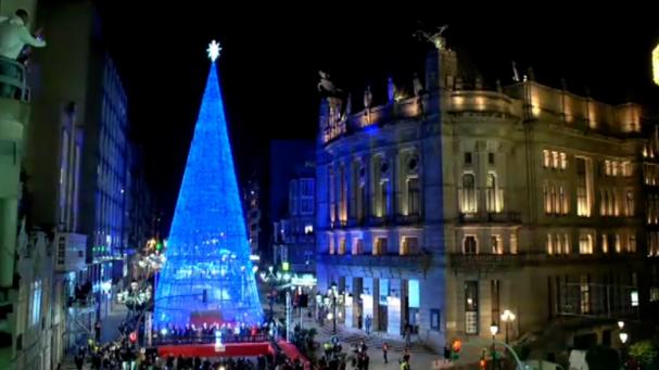 El pasado sábado se encendías las luces navideñas en Vigo.