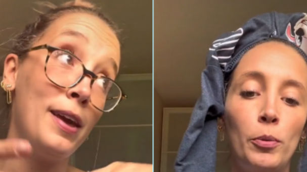 La imitación de las dos caras de la docencia (@nuriacasasc / TikTok)