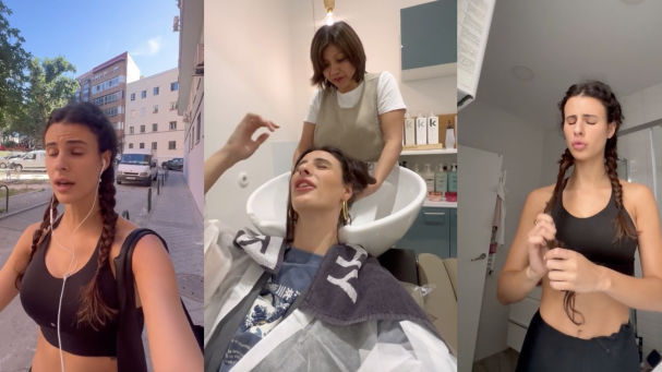 Una 'influencer' se queda dormida en un autobús y un niño le corta el pelo: “Estoy en shock”