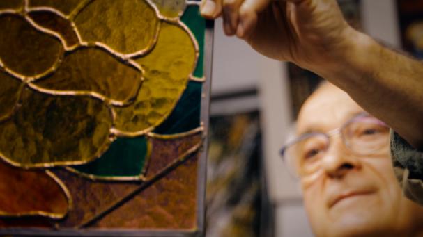 Joan Serra, vitralista.&nbsp;