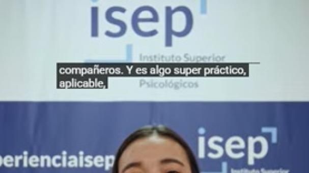 Alumna recién graduada cuenta su experiencia en ISEP.&nbsp;