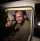 Saif al Islam, uno de los hijos de Muamar al Gadafi, en una imagen tomada el 23 de agosto de 2011 en el hotel de la prensa en Trípoli, durante la guerra de Libia