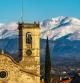 El Puigmal visto desde la iglesia de Sant Bartomeu del Grau.