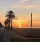 Amanecer en el paseo marítimo de Segur de Calafell.