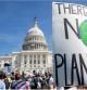 Manifestación ante el Capitolio reclamando acciones contra el cambio climático