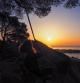 Panorámica del amanecer en Sant Feliu de Guíxols.
