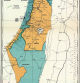 Mapa de la partición prevista para Palestina por la ONU en 1947