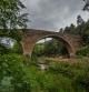 Retrato del puente medieval de la Malafogassa.