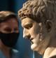 Busto de mármol de Nerón perteneciente a los Museos Capitolinos de Roma, en la exposición sobre el emperador en el British Museum, mayo de 2021