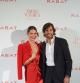 Isabelle Junot y Álvaro Falcó en el photocall de Rabat