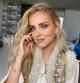 Chiara Ferragni con su melena ondulada y con volumen